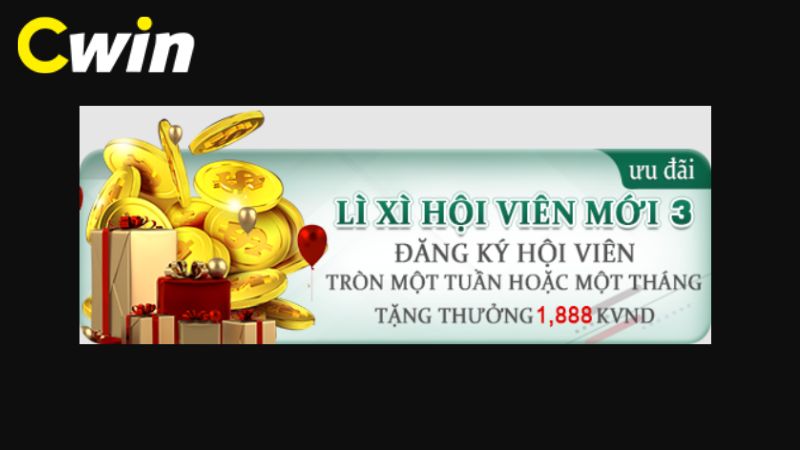 Thưởng thành viên đăng ký đủ 1 tuần hoặc 1 tháng